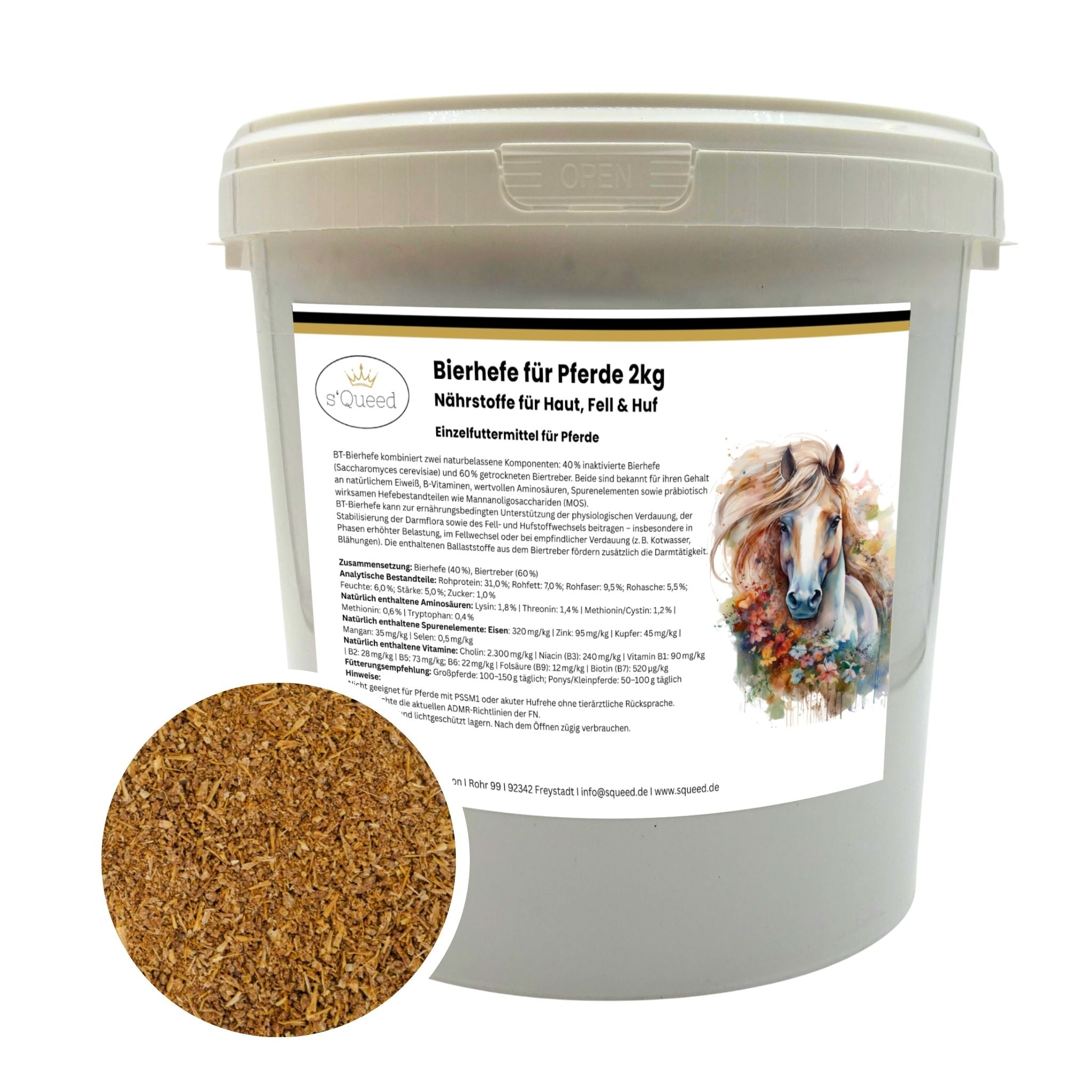 BT Bierhefe Pferd – bei Kotwasser, Fellwechsel & Aufbau der Darmflora