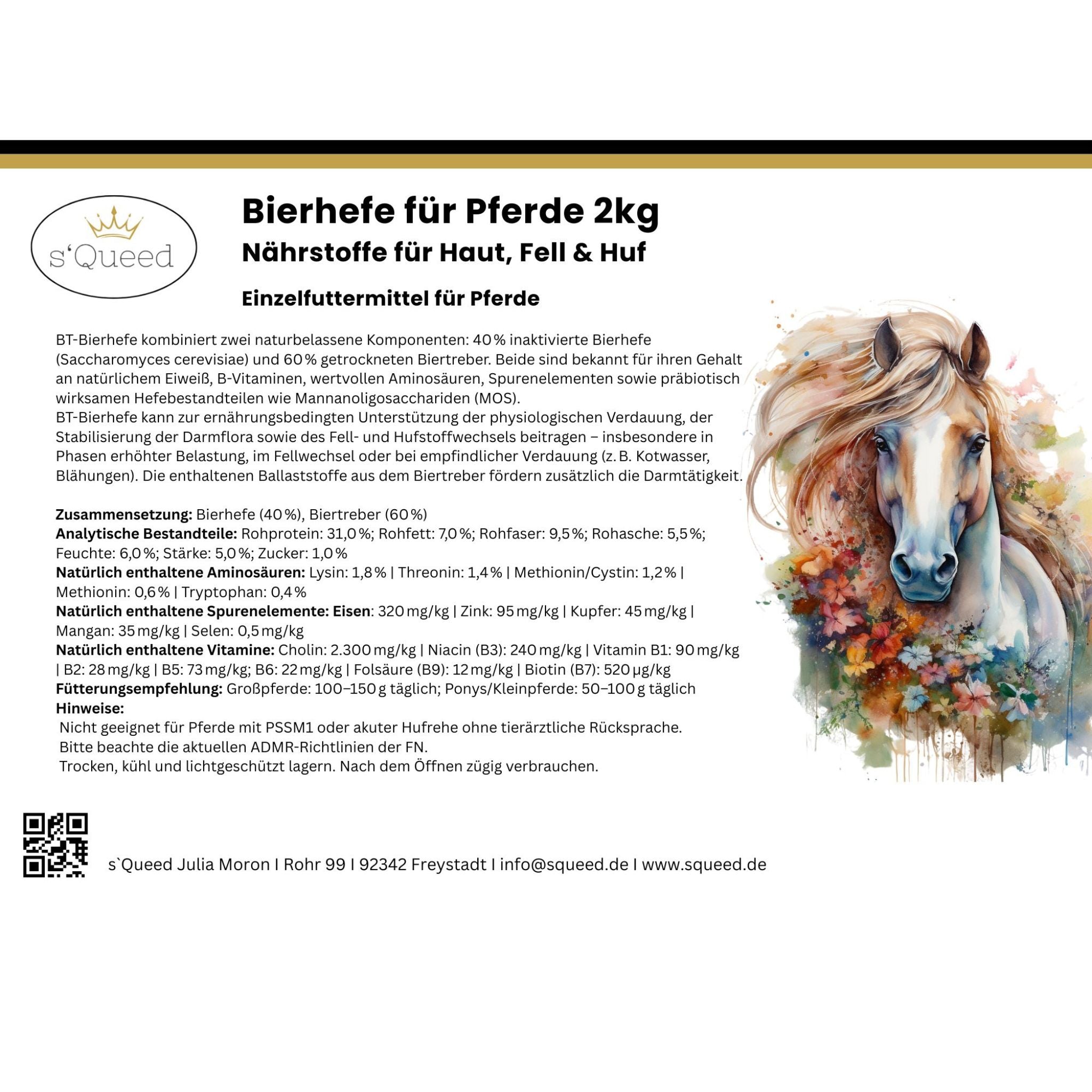 BT Bierhefe Pferd – bei Kotwasser, Fellwechsel & Aufbau der Darmflora