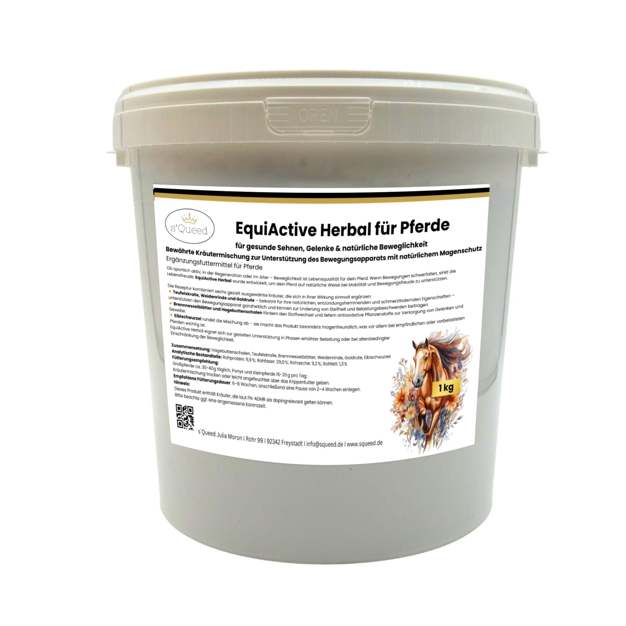 EquiActive Herbal – Zusatzfutter für Pferde mit Arthrose und Bewegungseinschränkungen