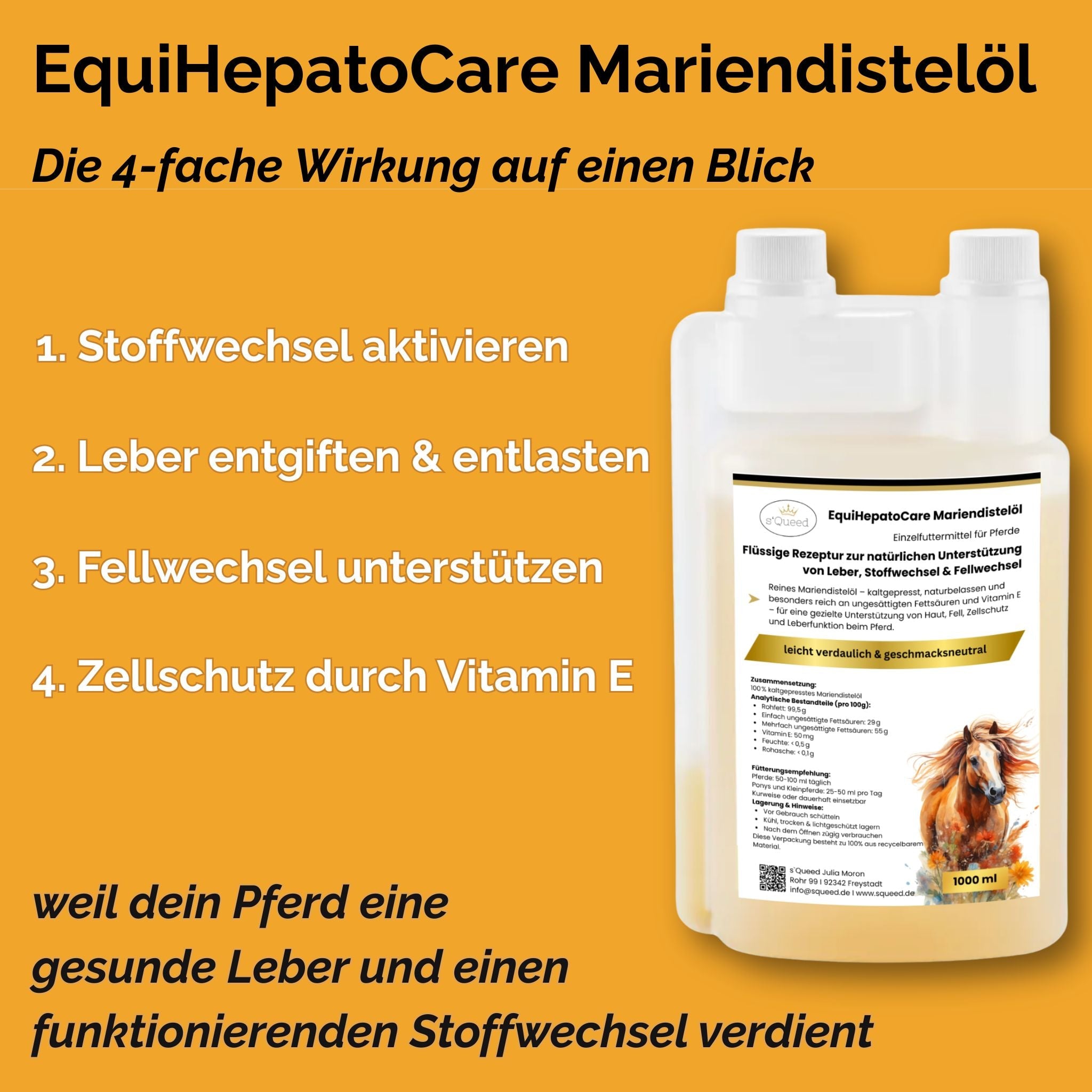 EquiHepatoCare Mariendistelöl Pferd