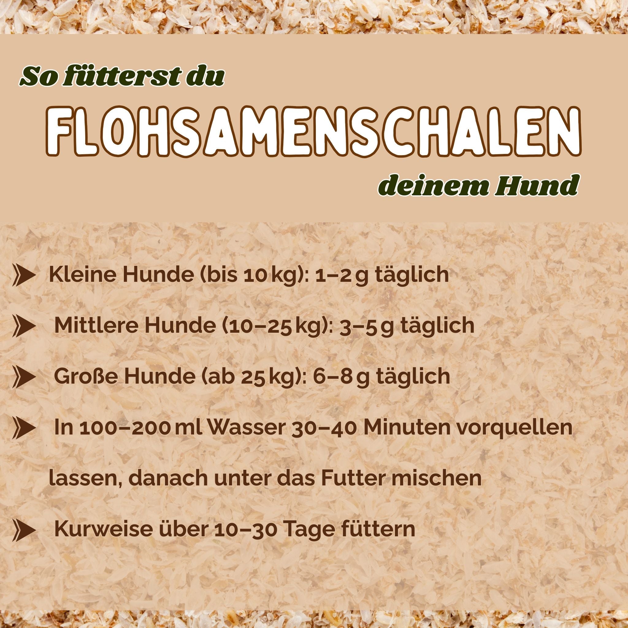 Flohsamenschalen Hund 500g