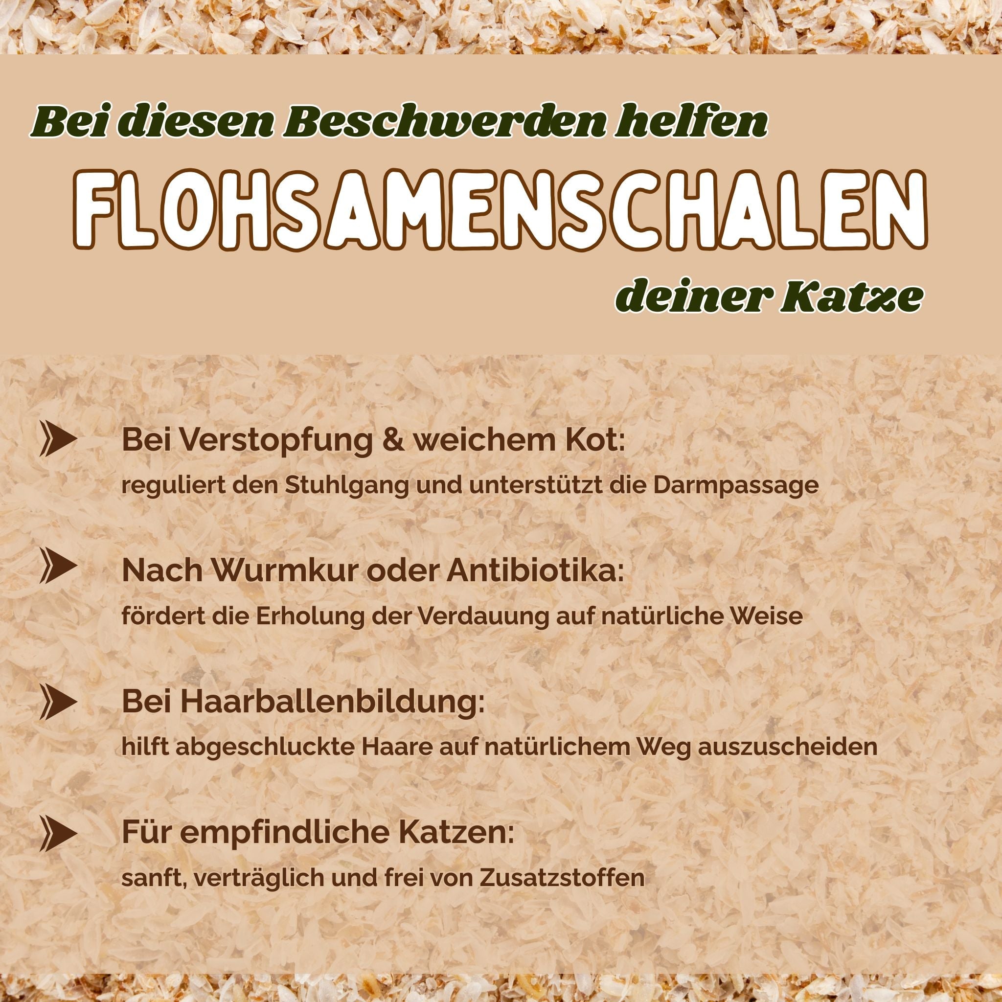 Flohsamenschalen Katze 250g