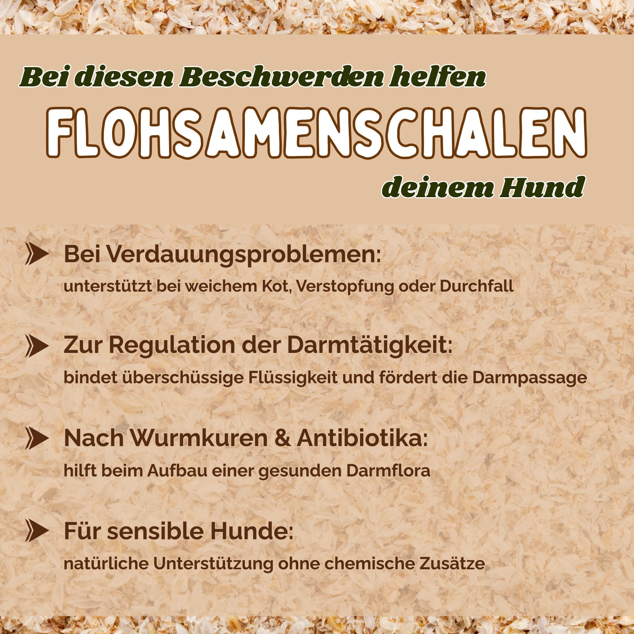 Flohsamenschalen Hund 500g