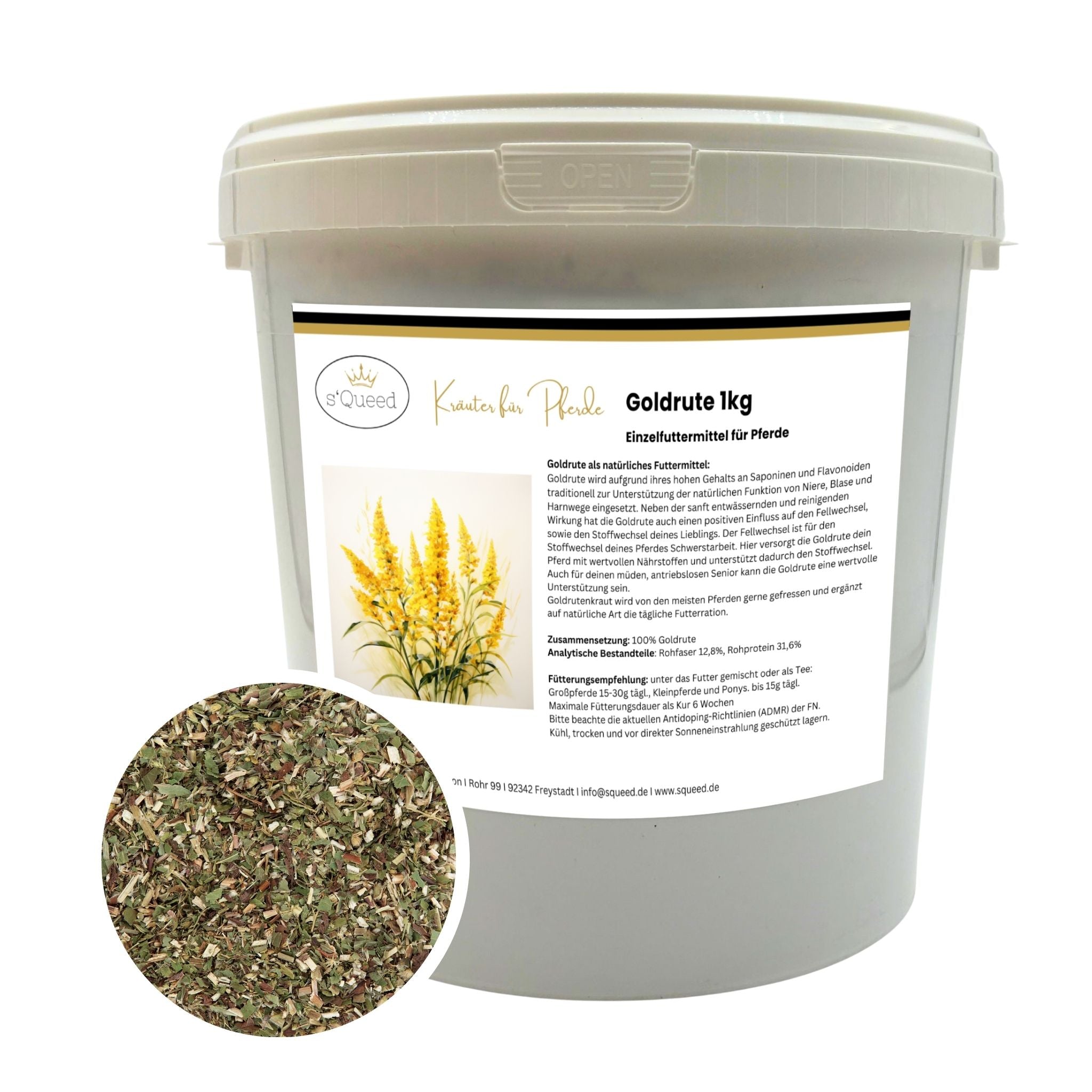 Goldrute Pferd bei Stoffwechselproblemen und für gesunde Nieren und Blase