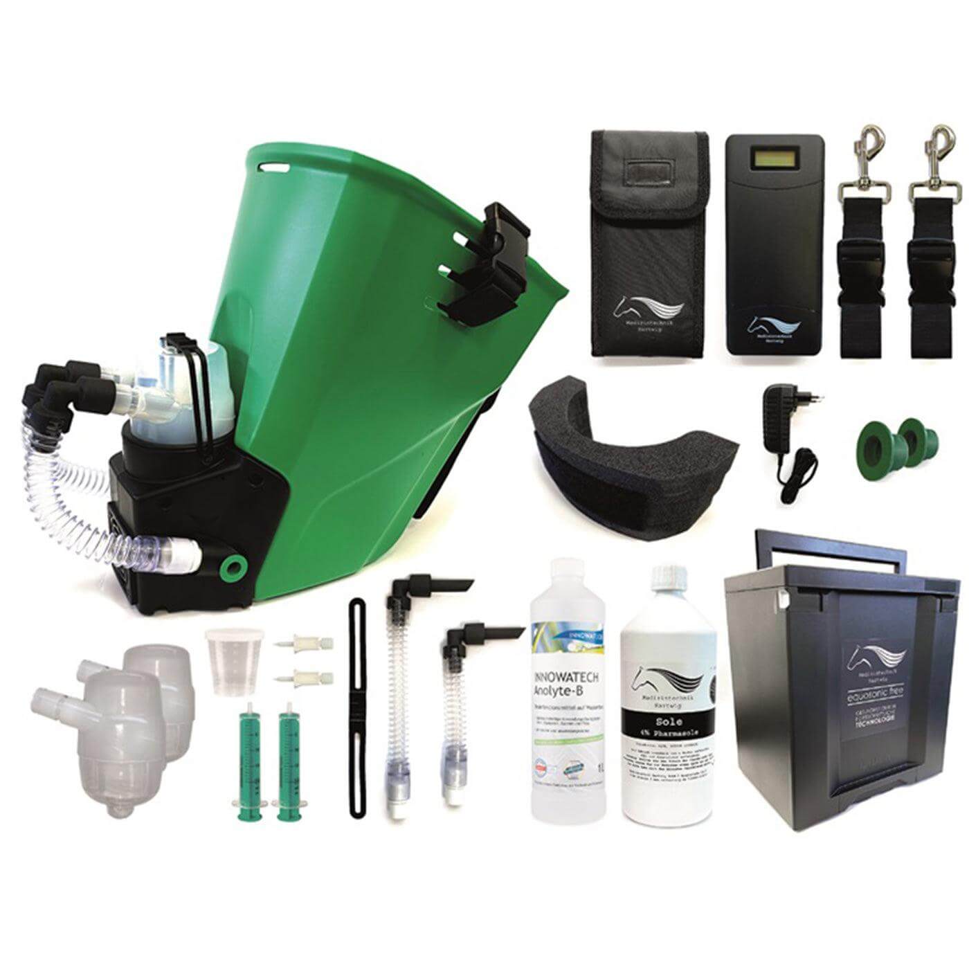 Inhalator für Pferde equosonic free Starterpaket