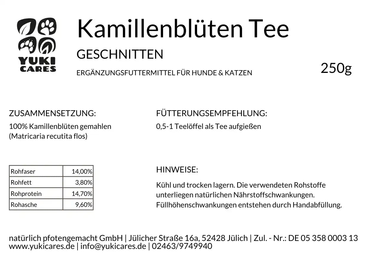 Kamillenblüten geschnitten 250g