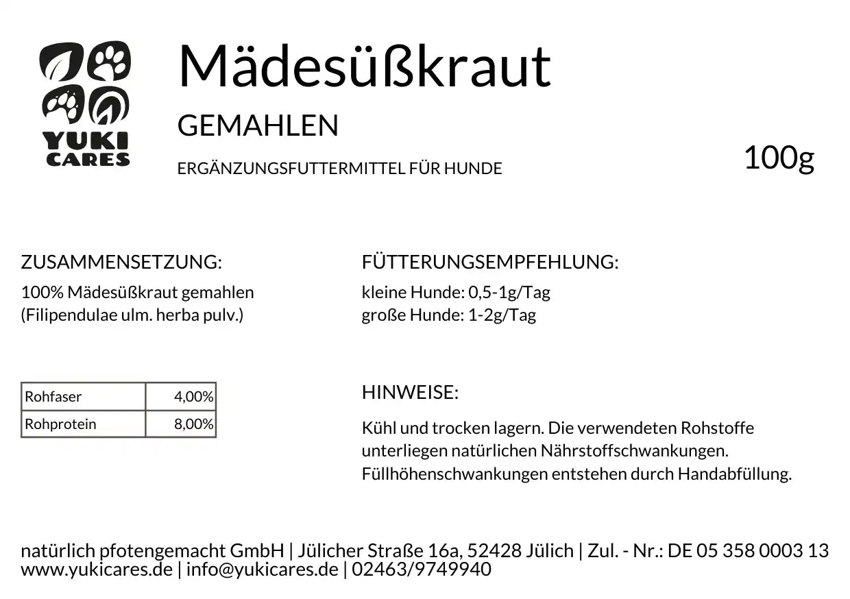 Mädesüß gemahlen 100g