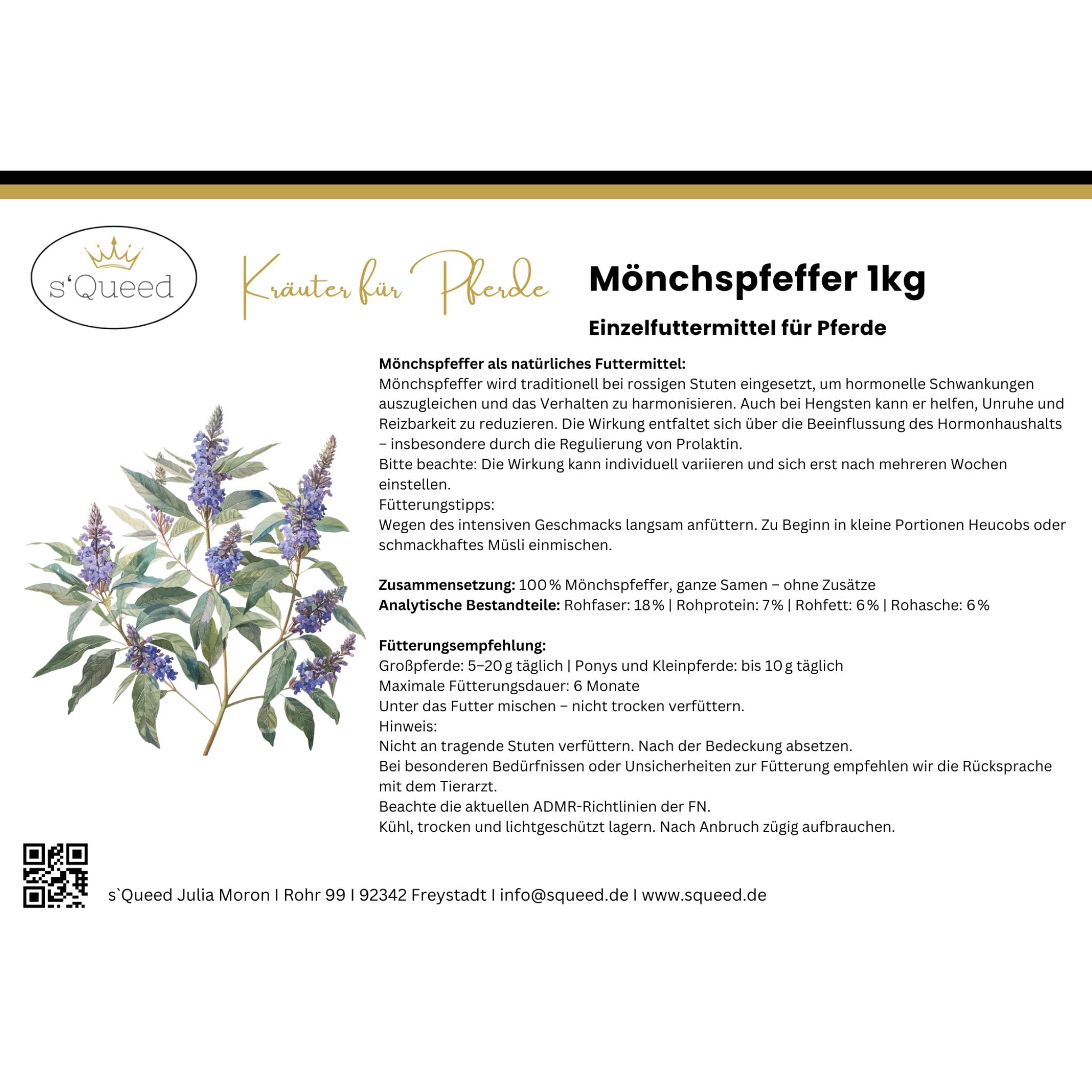 Mönchspfeffer Pferd - natürliche Hilfe bei rossigen Stuten