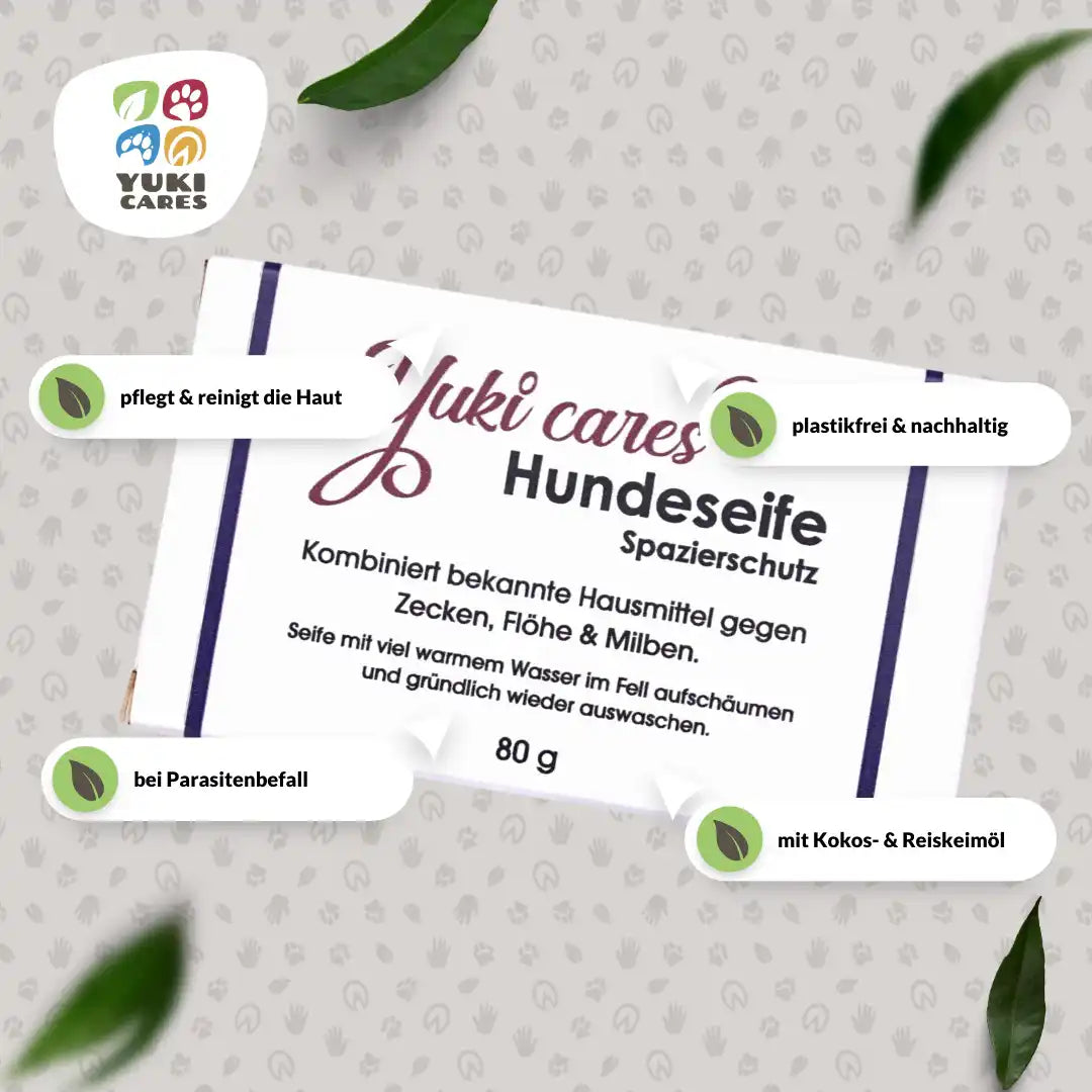 Spazierschutz Seife gegen Zecken, Flöhe & Milben