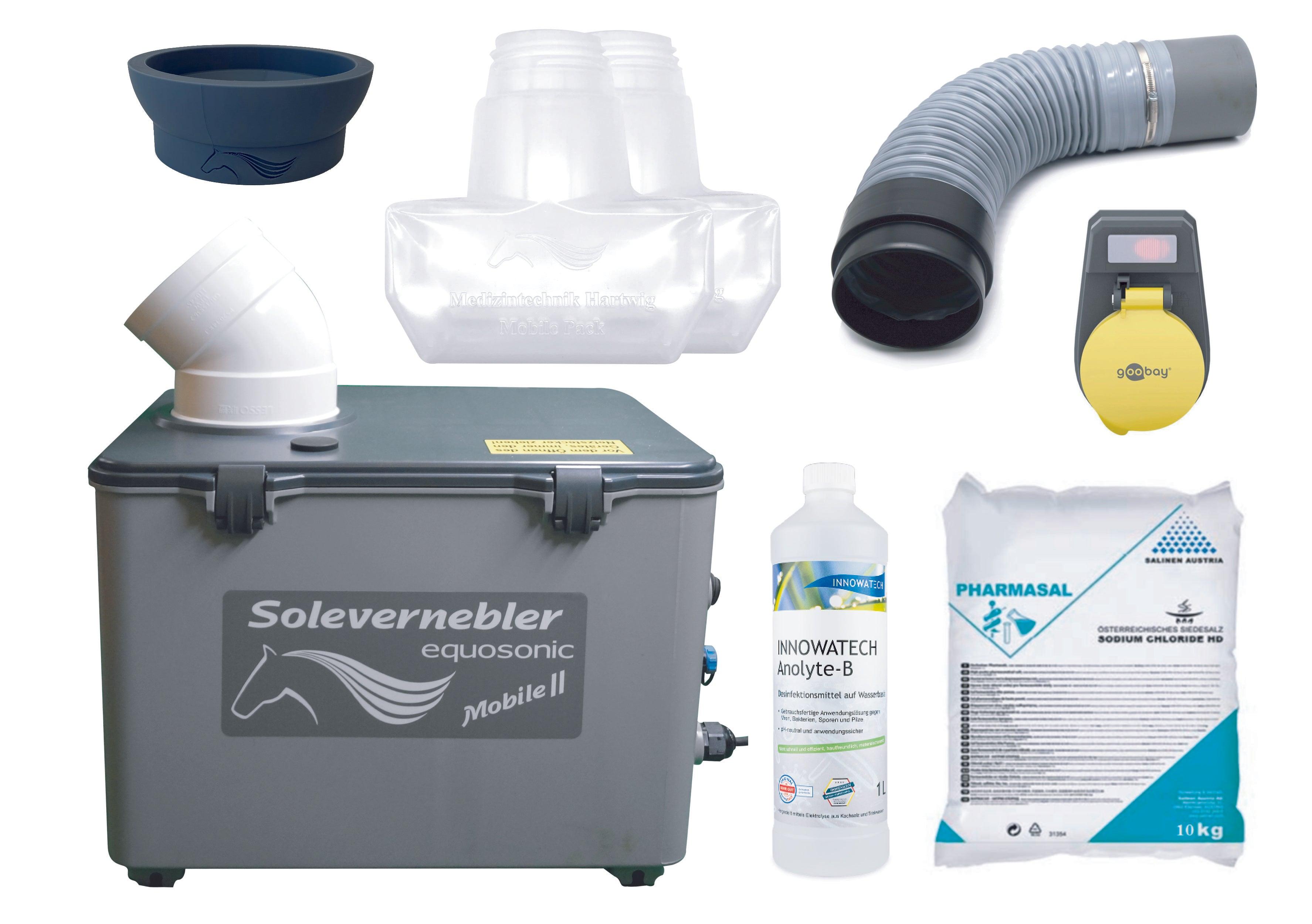 Sole Großraumvernebler Equosonic Mobile II 50ml/min Starter Paket