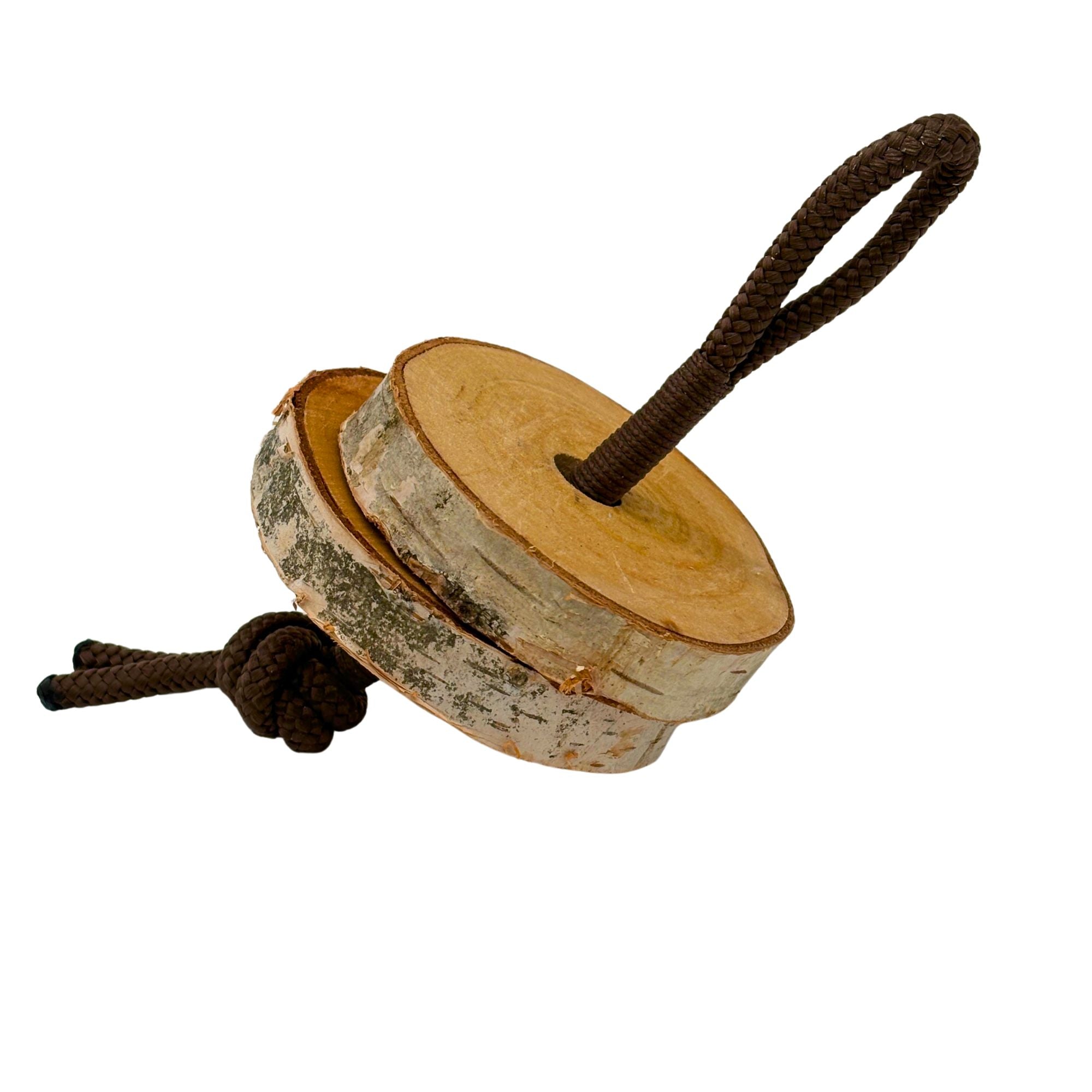 Himalaya-Leckstein Set: Halterung aus Birkenholz und 2 Himalaya Salzlecksteinen