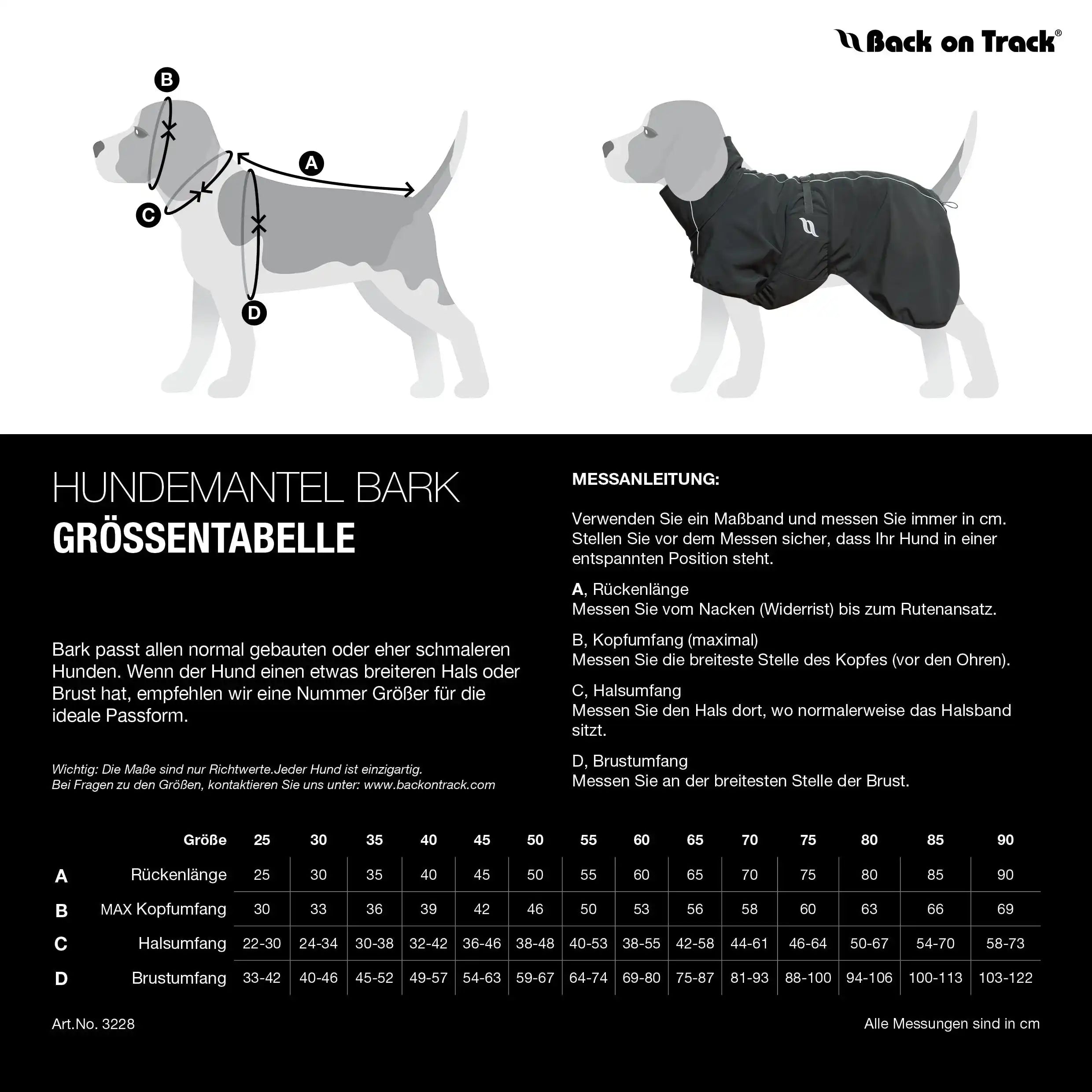 Back on Track Bark Allround Hundemantel - Grau