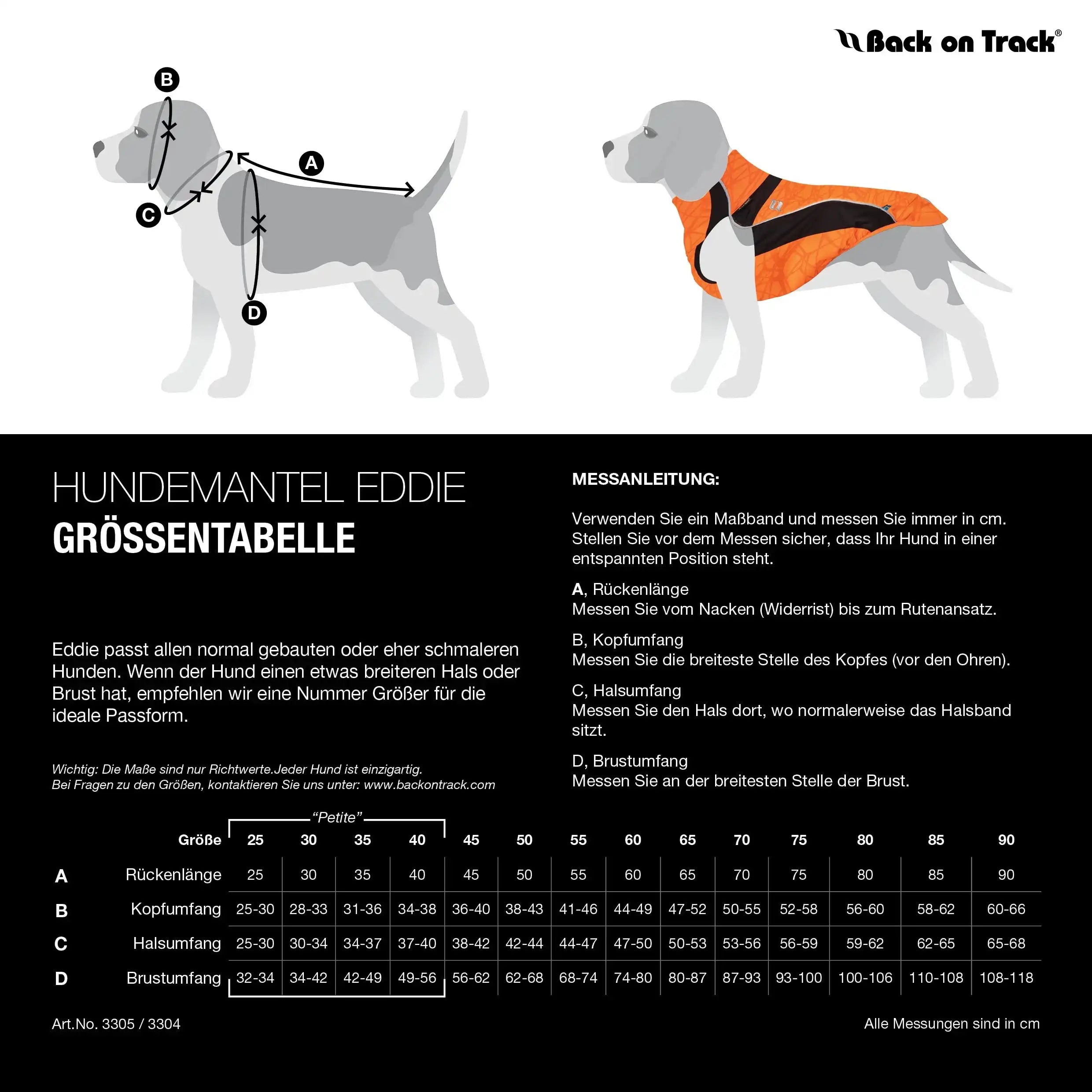 Back on Track Eddie Petite Hundepullover reflektierend