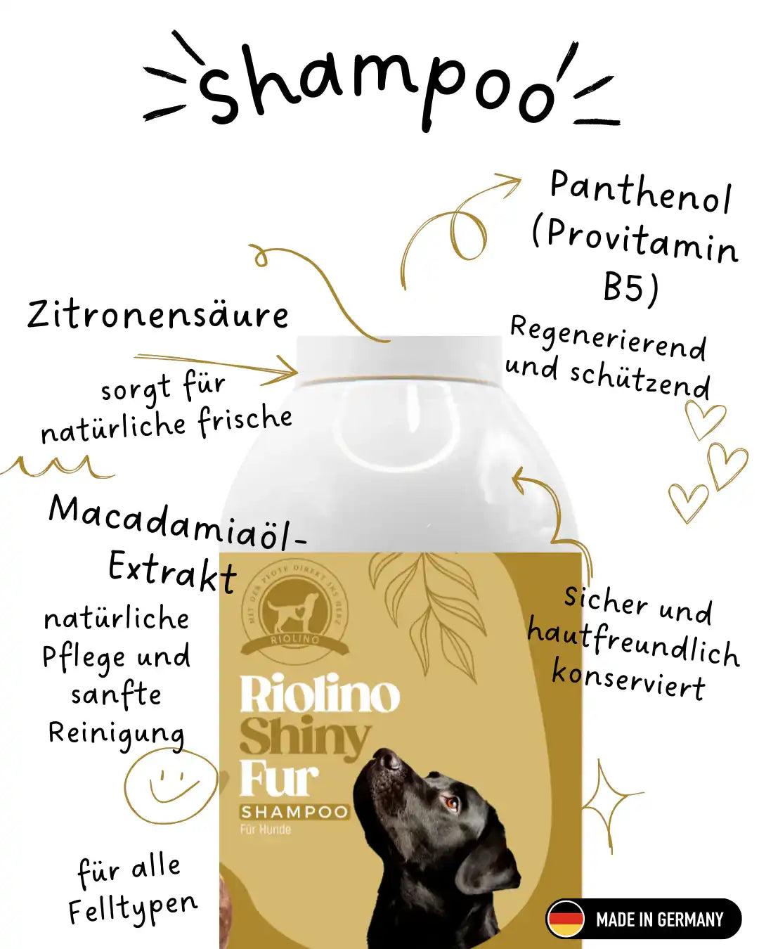 Riolino Shiny Fur Shampoo – Sanfte Pflege für glänzendes Fell
