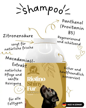 Riolino Shiny Fur Shampoo – Sanfte Pflege für glänzendes Fell