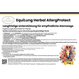 EquiLung Herbal AllergProtect Hustenkräuter für Pferde zur Langzeitfütterung