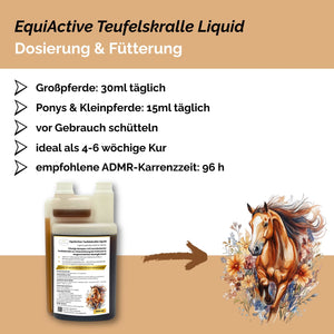 EquiActive Teufelskralle Liquid – Teufelskralle Pferd flüssig 1000 ml