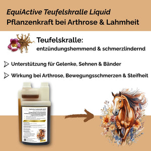 EquiActive Teufelskralle Liquid – Teufelskralle Pferd flüssig 1000 ml