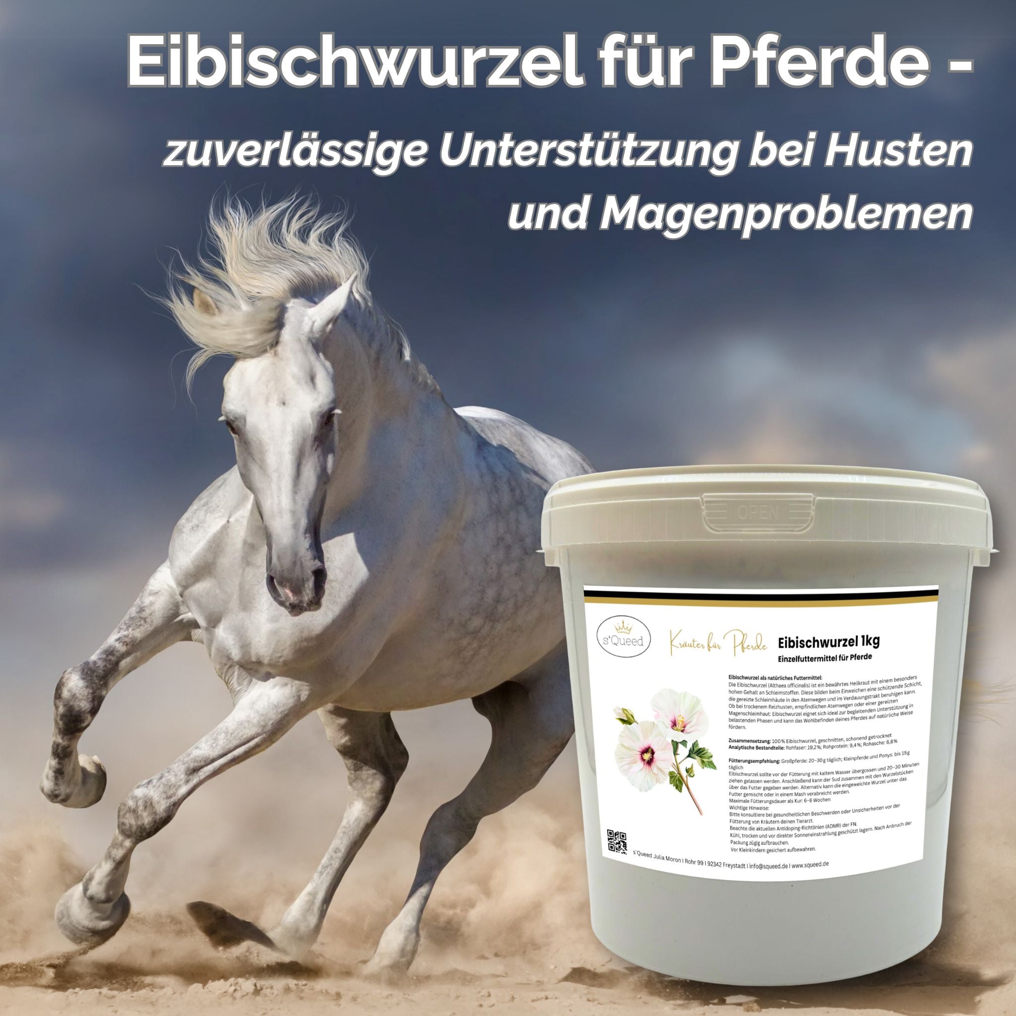 Eibischwurzel Pferd - Hustenkräuter für Pferde - Magenkräuter Pferd