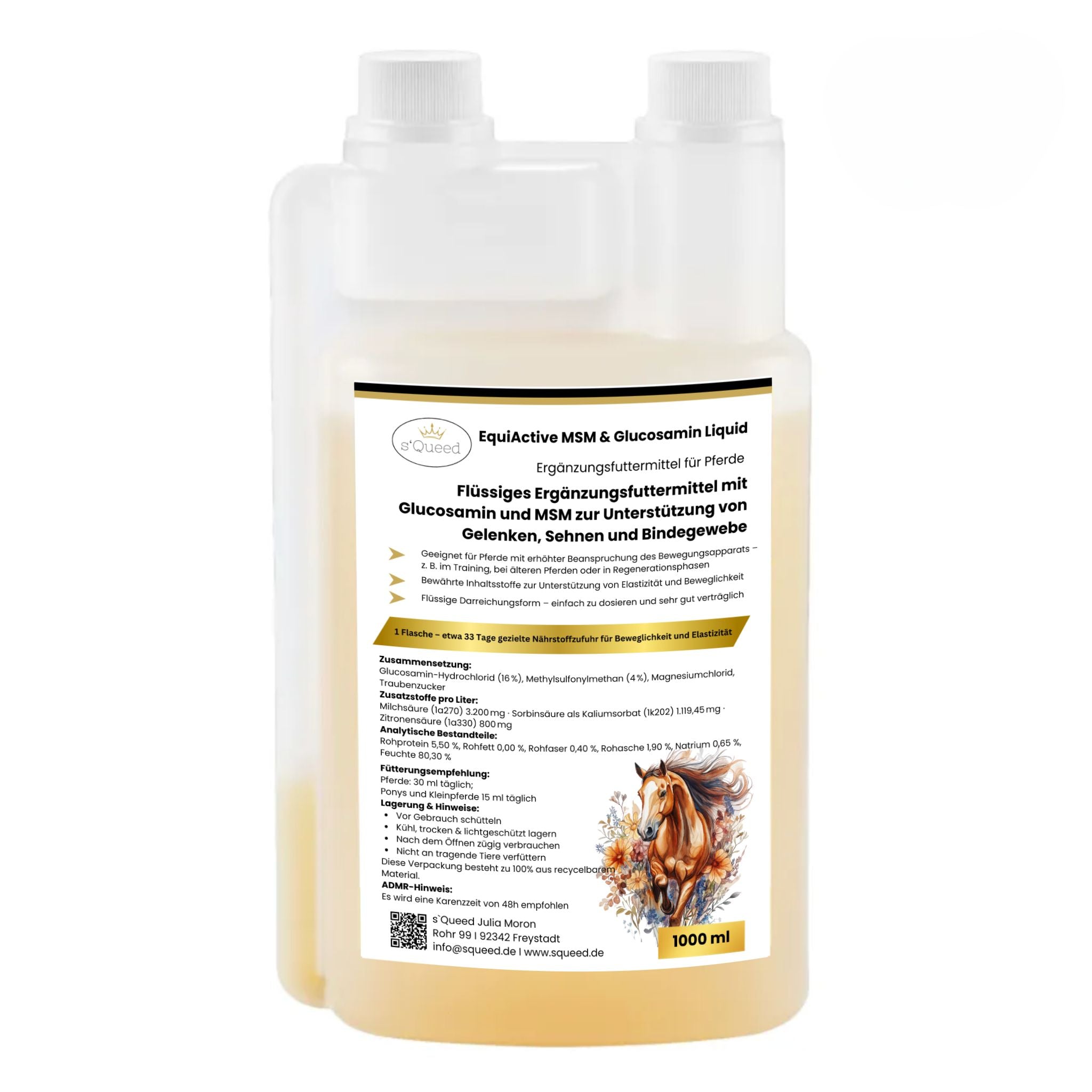 EquiActive MSM & Glucosamin Pferd Liquid 1000ml