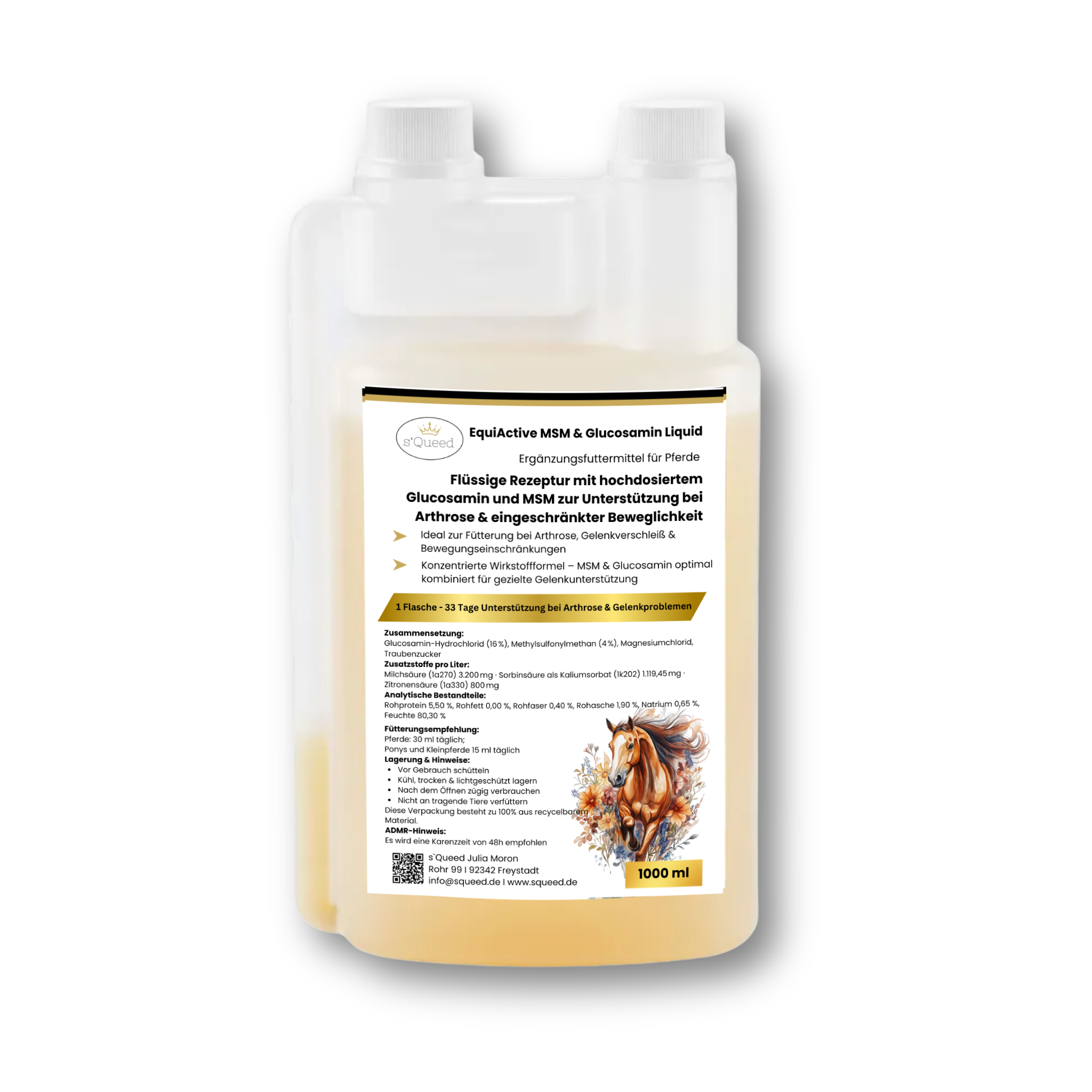 EquiActive MSM & Glucosamin Pferd Liquid 1000ml