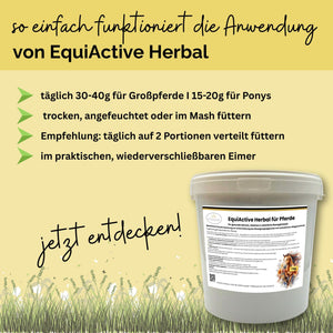 EquiActive Herbal – Zusatzfutter für Pferde mit Arthrose und Bewegungseinschränkungen