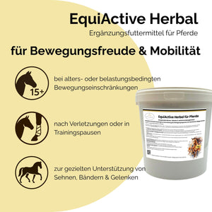 EquiActive Herbal – Zusatzfutter für Pferde mit Arthrose und Bewegungseinschränkungen