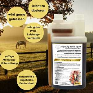 Vorteils-Packet 3 Flaschen EquiLung Herbal Liquid – Hustensaft für Pferde