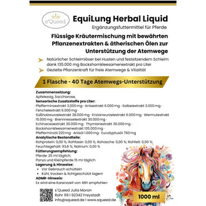 Vorteils-Packet 3 Flaschen EquiLung Herbal Liquid – Hustensaft für Pferde