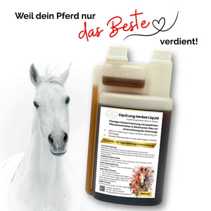 EquiLung Herbal Liquid – flüssiges Ergänzungsfuttermittel zur Unterstützung der Atemwege bei Pferden