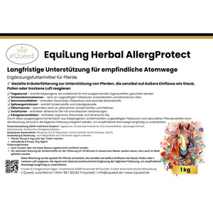 EquiLung Herbal AllergProtect – Hustenkräuter für Pferde zur Langzeitfütterung