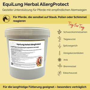 EquiLung Herbal AllergProtect – Hustenkräuter für Pferde zur Langzeitfütterung
