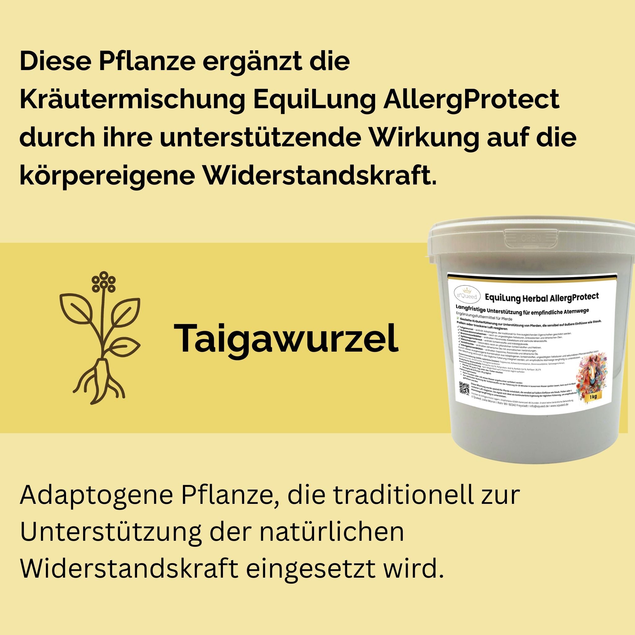 EquiLung Herbal AllergProtect – Hustenkräuter für Pferde zur Langzeitfütterung