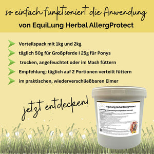 EquiLung Herbal AllergProtect – Hustenkräuter für Pferde zur Langzeitfütterung