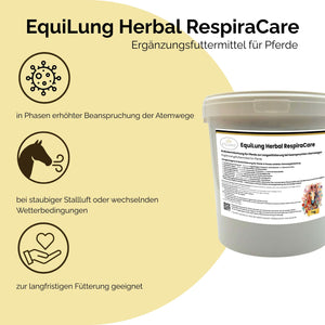 EquiLung Herbal RespiraCare – Kräutermischung für Pferde zur Langzeitfütterung bei beanspruchten Atemwegen