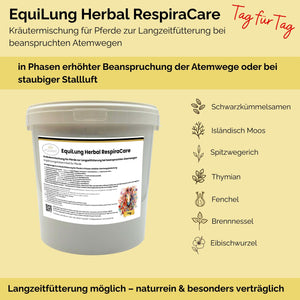 EquiLung Herbal RespiraCare – Kräutermischung für Pferde zur Langzeitfütterung bei beanspruchten Atemwegen