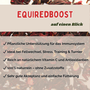 EquiRedBoost für Pferde 2kg - natürlicher Immun-Booster mit Hagebutte & Hibiskus