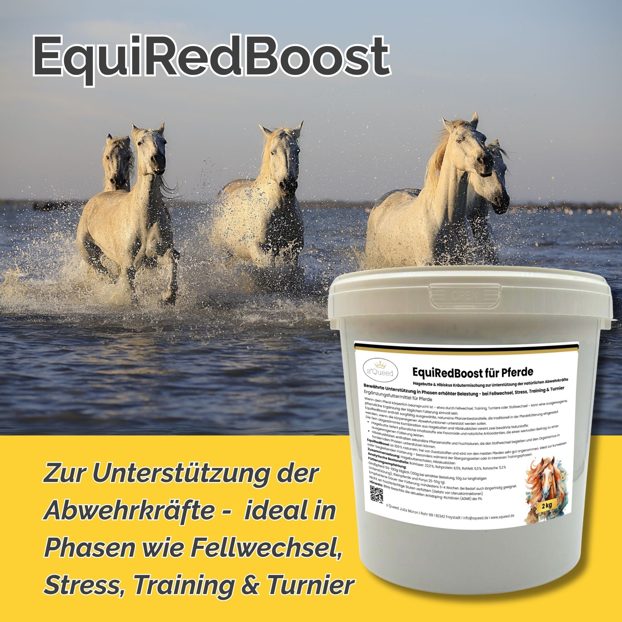 EquiRedBoost 2kg - Hagebutte & Hibiskus zur Unterstützung der Abwehrkräfte