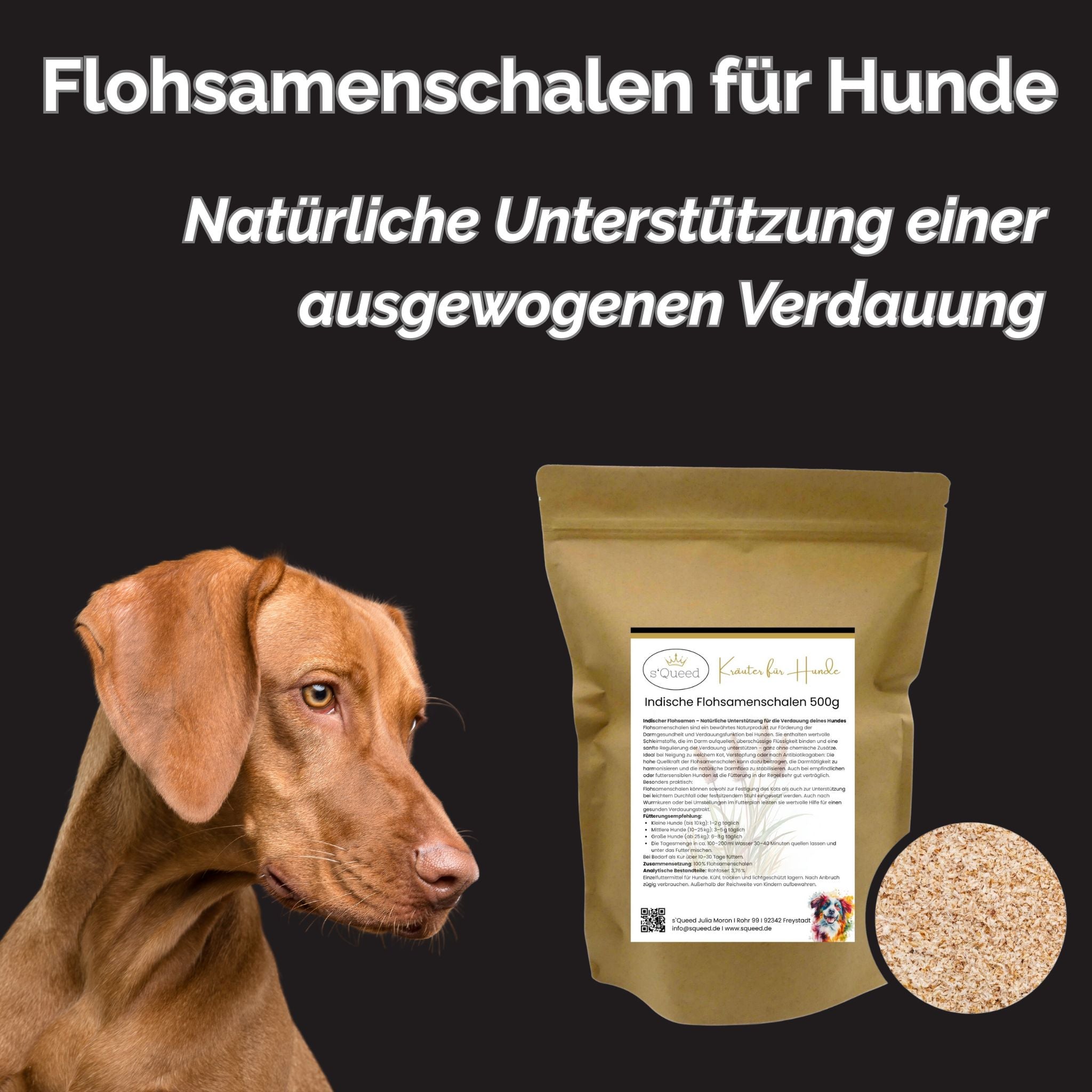 Flohsamenschalen Hund 500g