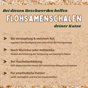 Flohsamenschalen Katze 250g