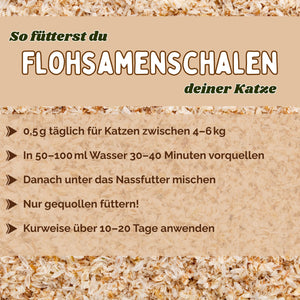Flohsamenschalen Katze 250g