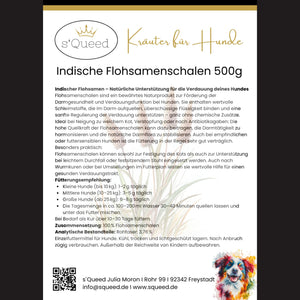 Flohsamenschalen Hund 500g