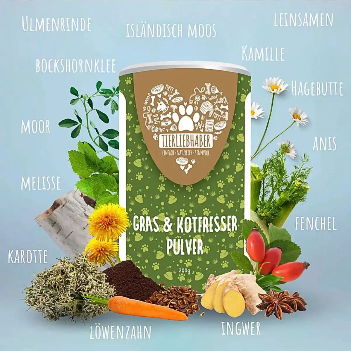 Tierliebhaber Gras- & Kotfresser Pulver