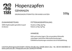 Hopfenpulver Zapfen gemahlen 100g