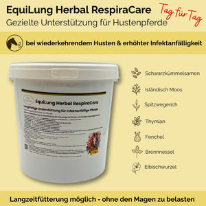 EquiLung Herbal RespiraCare Hustenkräuter für Pferde zur Langzeitfütterung