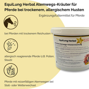 EquiLung Herbal Hustenkräuter für Pferde – bei trockenem oder allergischem Husten