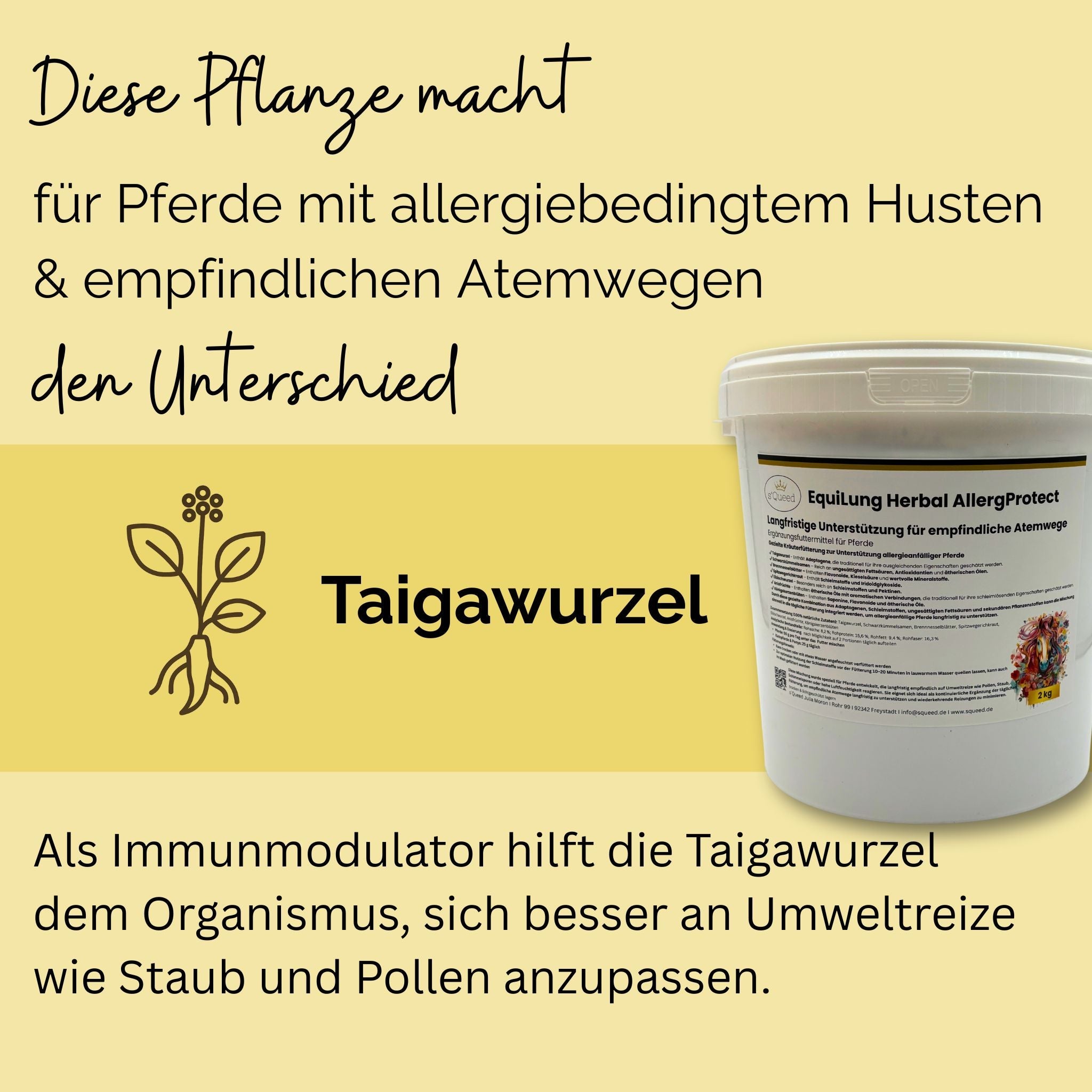EquiLung Herbal AllergProtect Hustenkräuter für Pferde zur Langzeitfütterung