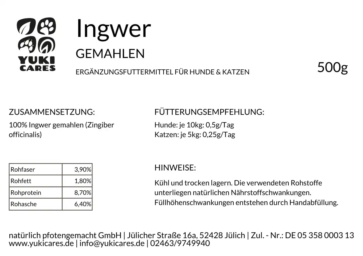 Ingwer gemahlen 500g