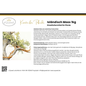 Isländisch Moos Pferd - Hustenkräuter für Pferde - Magenkräuter Pferd