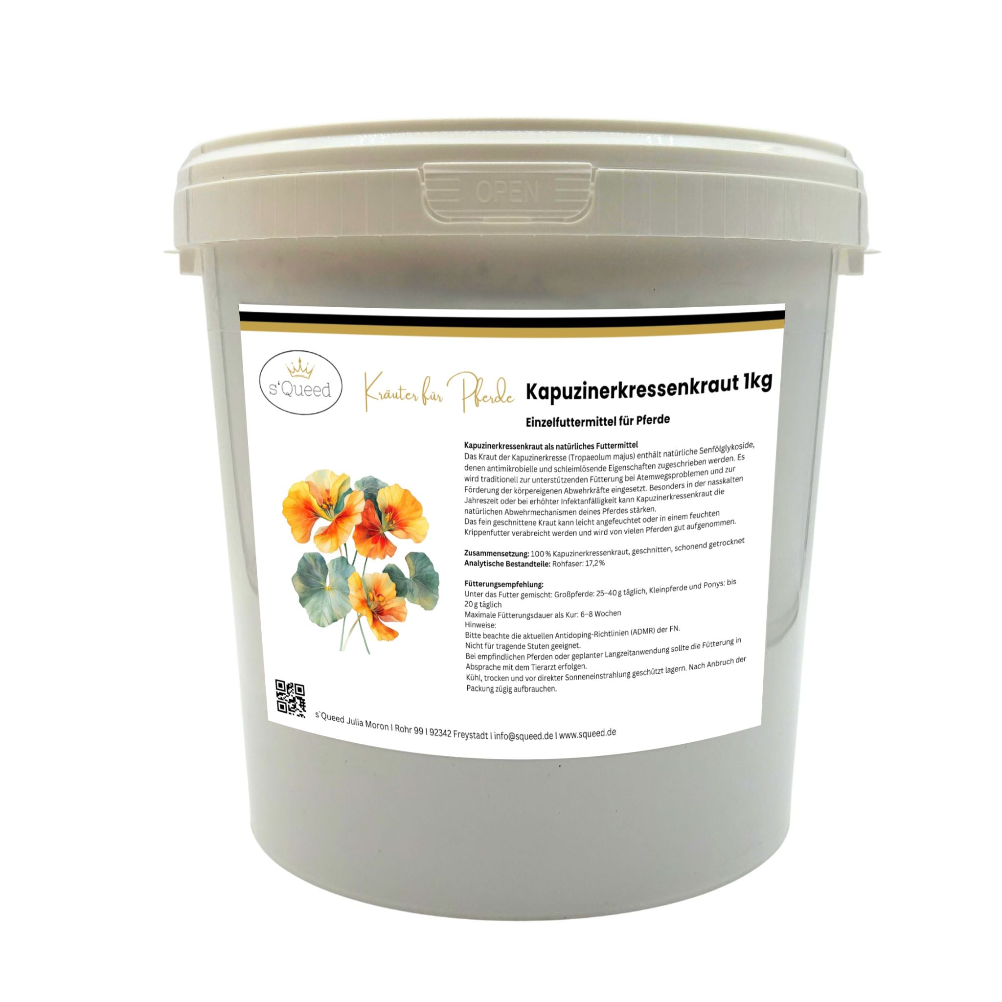 Kapuzinerkresse für Pferde - Hustenkräuter für Pferde - Immunkräuter Pferd
